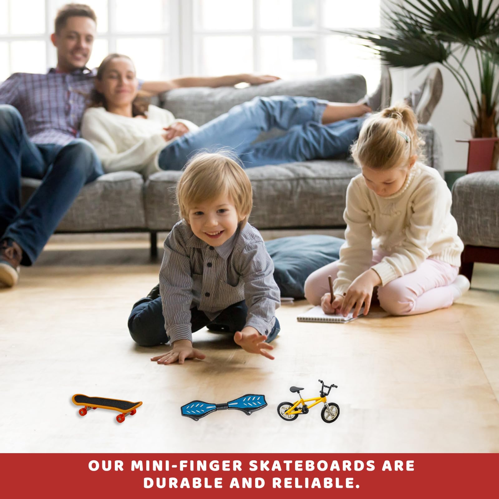 SrgPui Finger Scooter, 4PCS Finger Scooters Set, Tech Deck Scooter for Finger Tricks Training and Coordination - Image 4