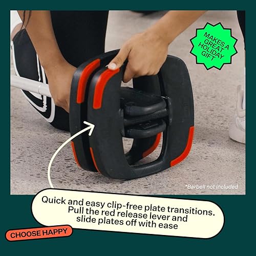 Miniatura 7 de Les Mills SMARTBAR y juego de placas de pesas paquete de ejercicios para entrenamientos corporales totales