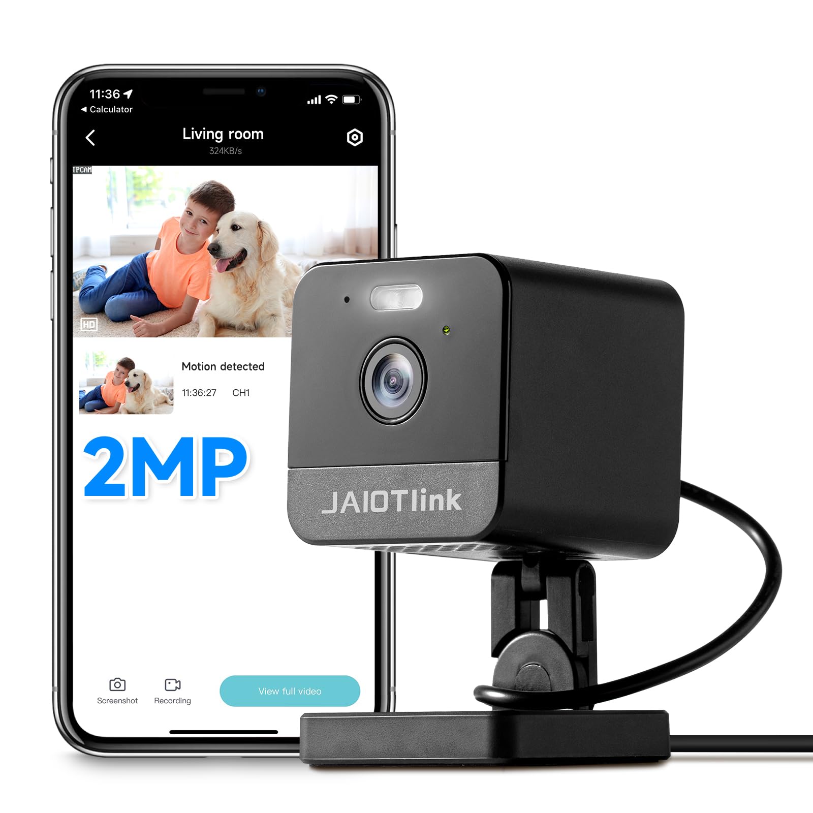 1080P 2.4g/5g Indoor Camera, Plug-in Cameras for Home Security, Baby/Elder/Home Cameras Indoor with Phone App, Night Vision, Motion Detection, 2-Way Talk, WiFi Camera Compatible with Alexa