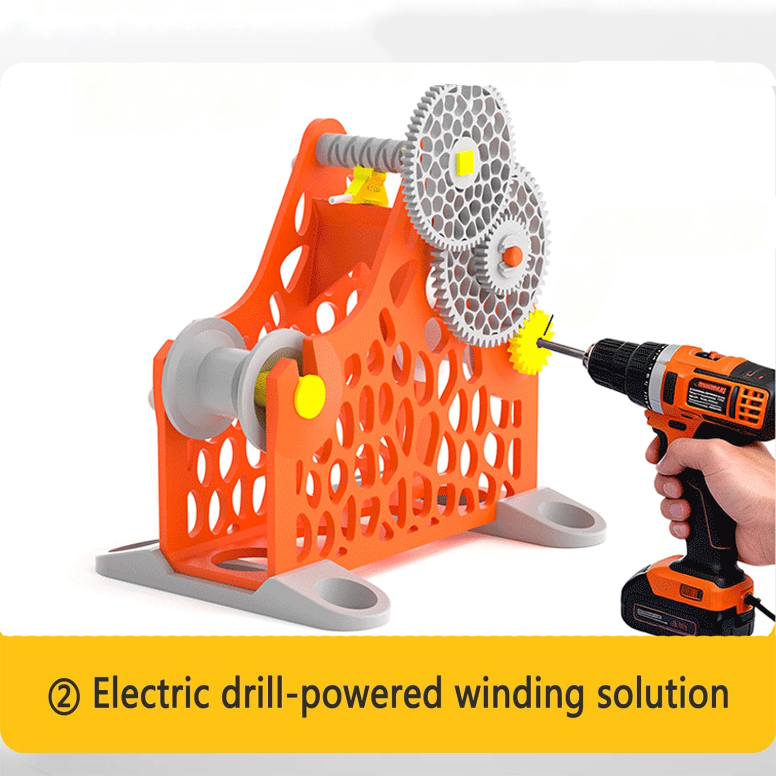 Bobinadora De Bobinas De Filamento 3D, Bobinadora De Consumibles con Manivela, Capacidad: Bobina De 1 Kg, Diseño Modular Desmontable, para Entusiastas De La Impresión 3D, Soldadores