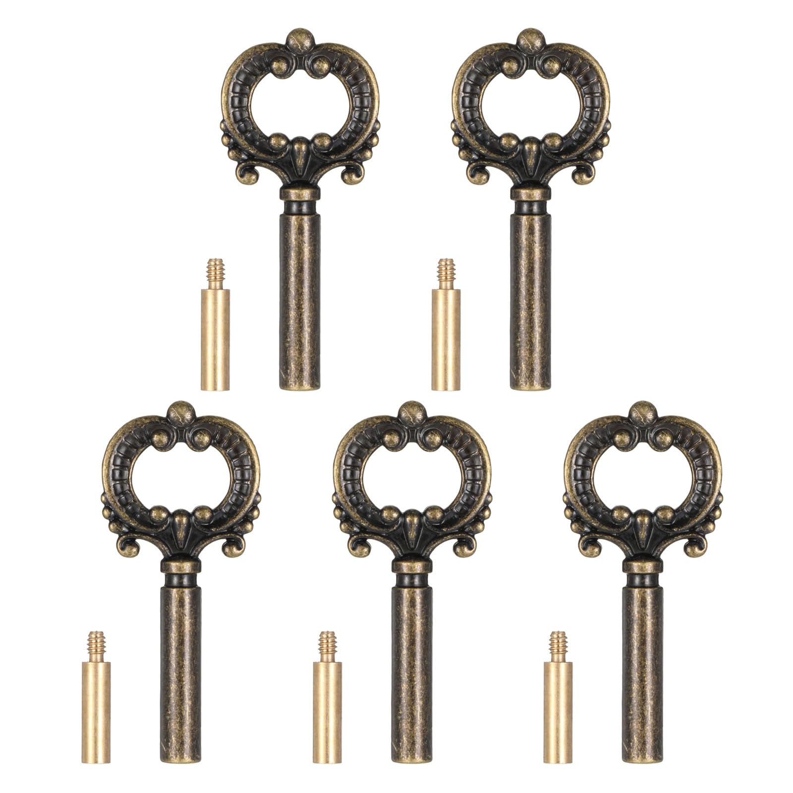 5Pcs Antique Lamp Switches Knobs Universals Standard Turn On/Off Light Switches Knobs for Most Lighting Fixtures Enduring Antique Lamp Turn Knob