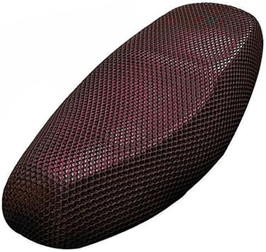 XXL Black Red Motorcycle Net Mesh Seat Full Cover Breathable Protector Cushion Auto Replacement Parts