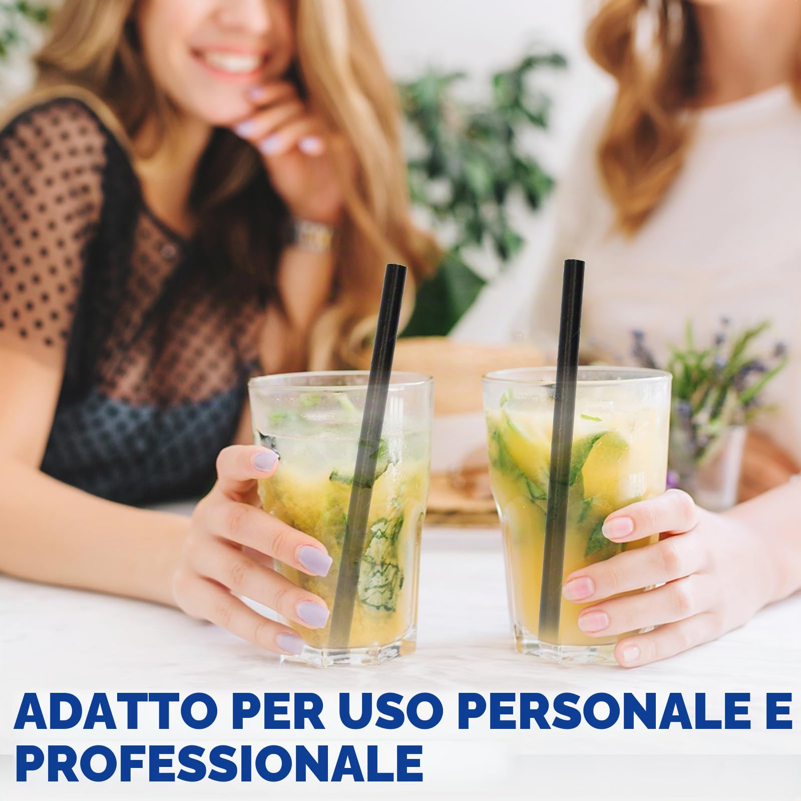 Cannucce di carta monouso da 14,6 x 0,8 cm, 250 unità, per cocktail, margarita, bevande miste, casa, bar e ristoranti