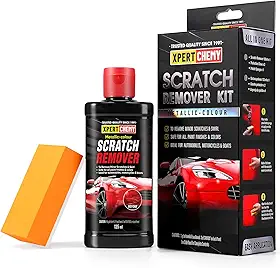 XPERTCHEMY Removedor Riscos Carros, Reparador de Riscos e Removedor de Marcas Circulares, Kit Removedor e Restaurador de Riscos Na Pintura Automotiva, Cera de Polimento Removedora de Riscos Veículos