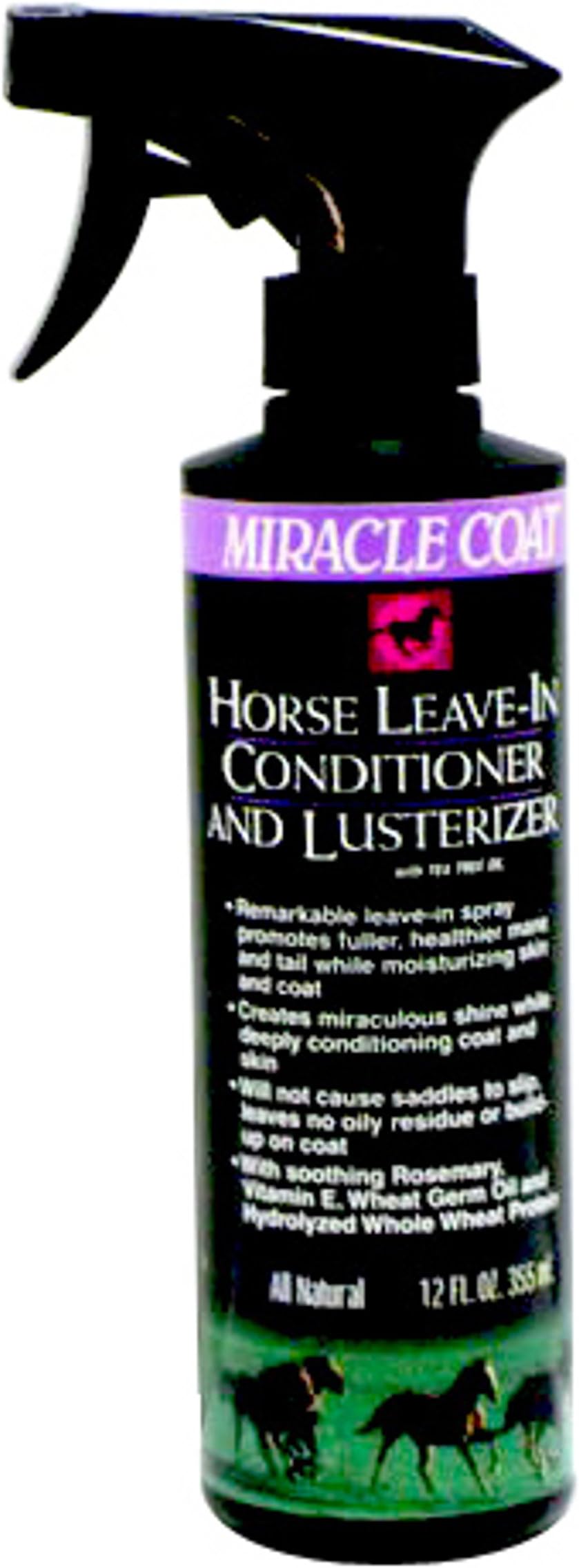 Miracle Coat Leave-in Conditioner and Lusterizer 12 oz for Horses
