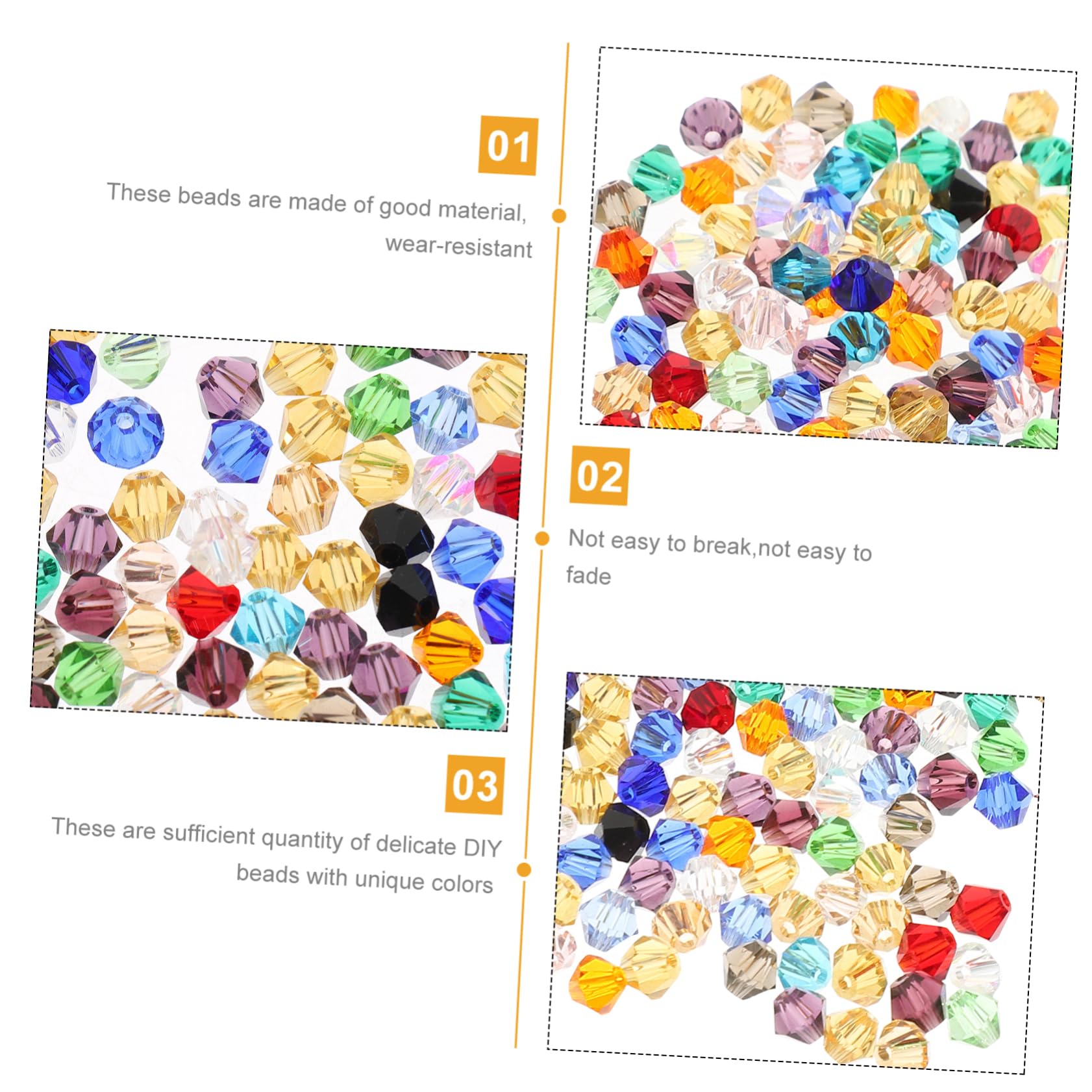 3 Set Perline Colorate Perline Forma Per Creazione Bracciali E Gioielli Per Fai Da Te E Progetti Bigiotteria 280 Pezzi * 3