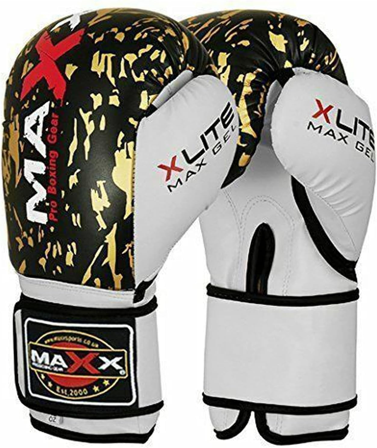 MAXX Leather Boxing Gloves Men Women Adult Sizes With Adjustable Strap Best for Boxings Mma Training Equipment Punchbag Martial Arts