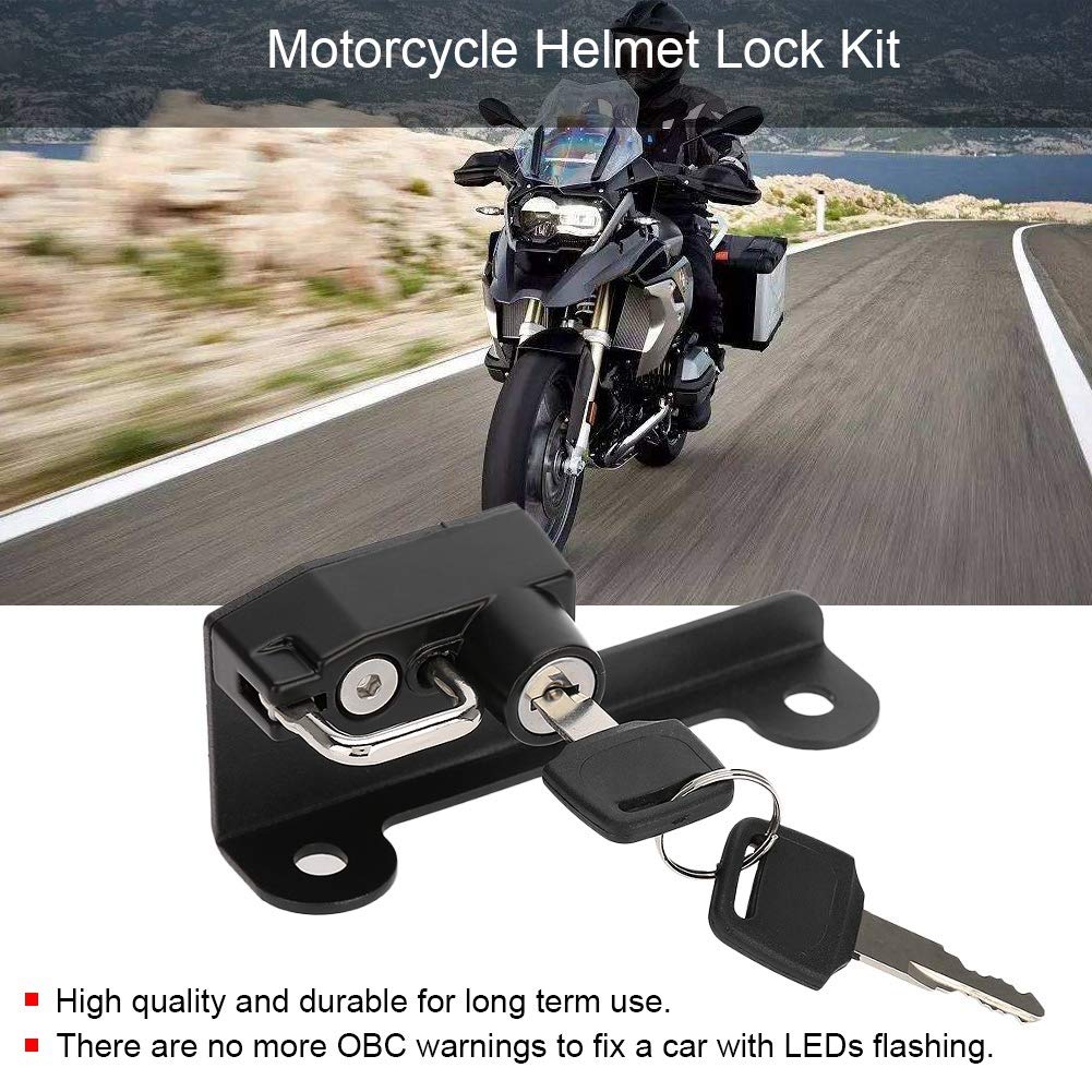 EBTOOLS Lucchetto Di Sicurezza Per Casco Moto – In Lega, Per Manubrio MT-10 (2016-2018) E FZ-10 (2016-2017)