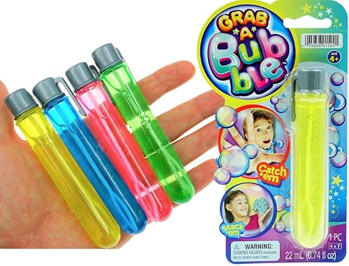 Ja-Ru juguete de mini varita de burbujas que se puede tocar con burbujas 1 paquete de varios colores de Ja-Ru Juguete de verano al aire libre para