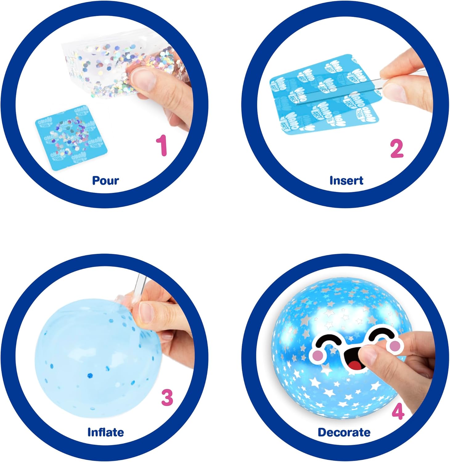 Nano Art Deluxe Make & Inflate Carry Case, Viral Nano Tape Craft Kit with Inflating Tools & Storage Case, Ultimate DIY Creative Set for Kids.