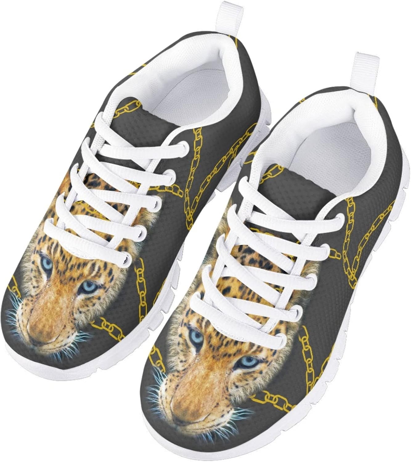 Girls and Boys Funny Dog Print Tennis Shoes Kids Lightweight Mesh Cute Running Shoes