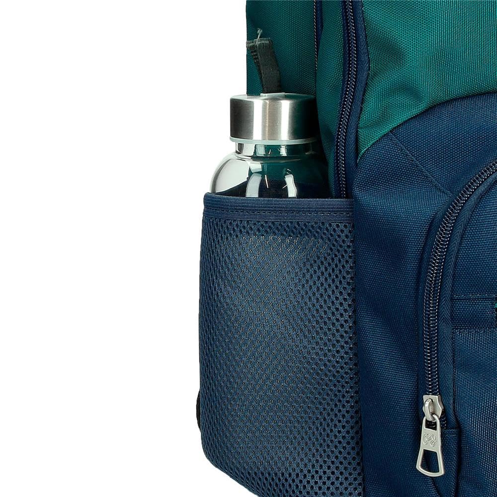 Pepe Jeans Ben Mochila Escolar, Verde, 30x40x12 cms