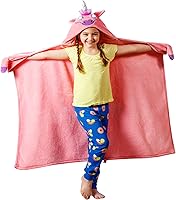 Vista 1 de Versión 2021 Bright Eyes Blanket - Manta súper suave para niños con luces LED - Manta con capucha, bata, manta cómoda, unicornio; manta cálida