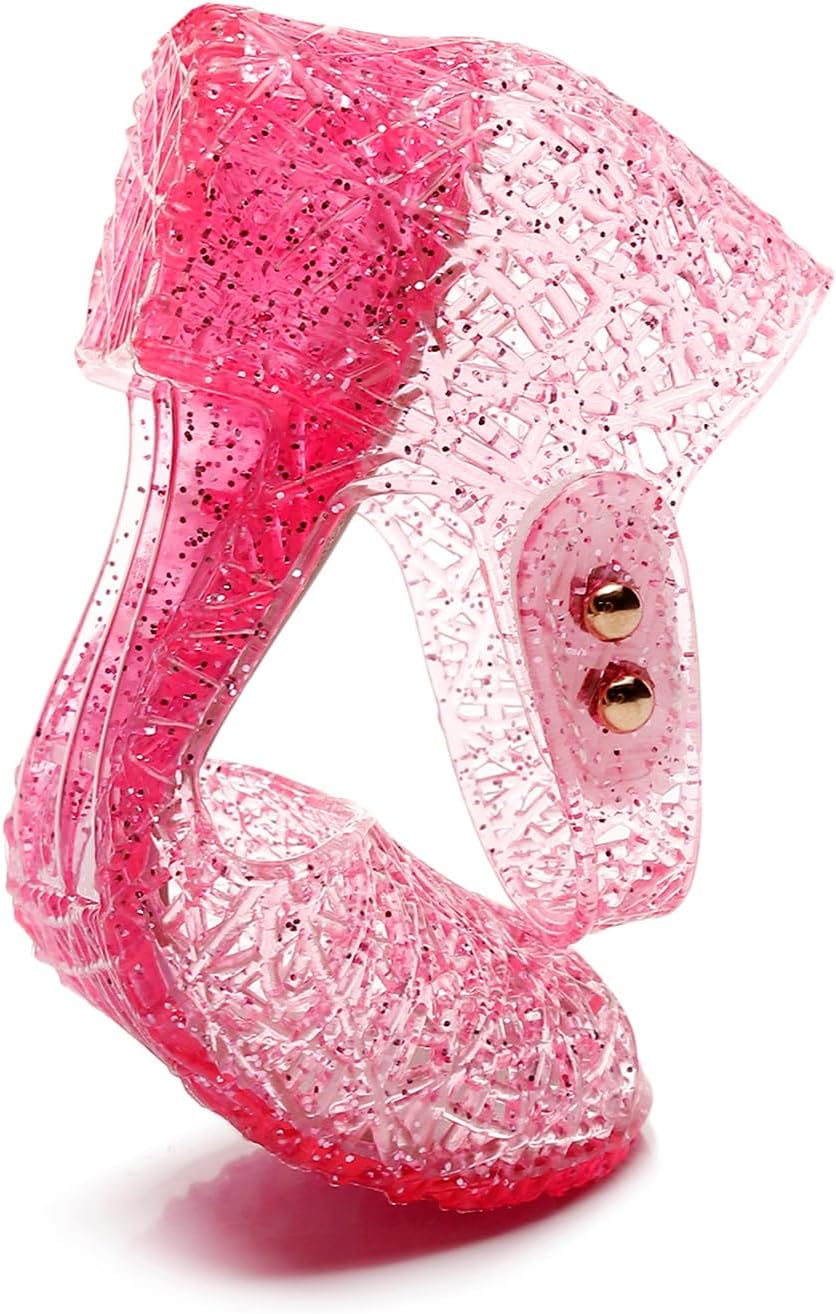 Jelly Sandals for Girls,Closed Toe Princess Costume Summer Dress Shoes Fisherman Gladiator Water Beach Flat Sandals for Toddler/Little Kid/Big Kid