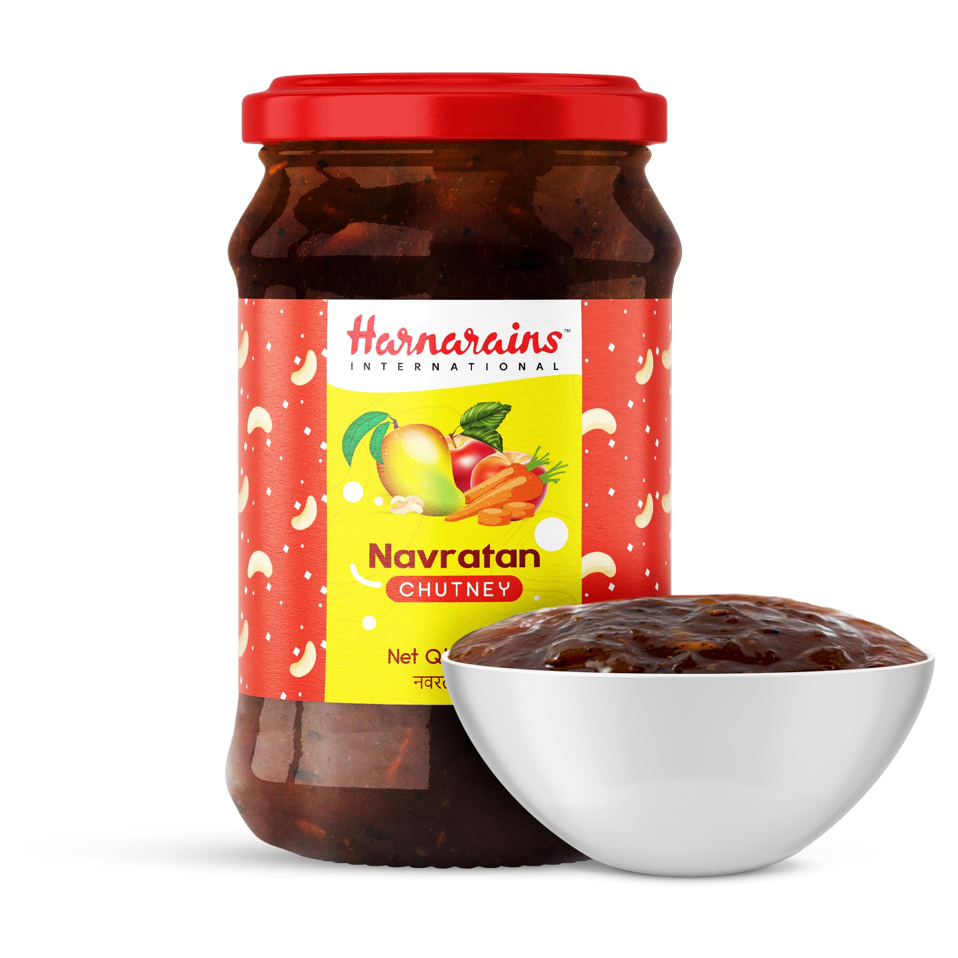 Harnarains International Navratan Chutney-Premium Fruit Blend With Mango,Apple,Carrot&Dry Fruits-500 Grams (B08D3RRM54) Amazon Price History, Amazon Price Tracker
