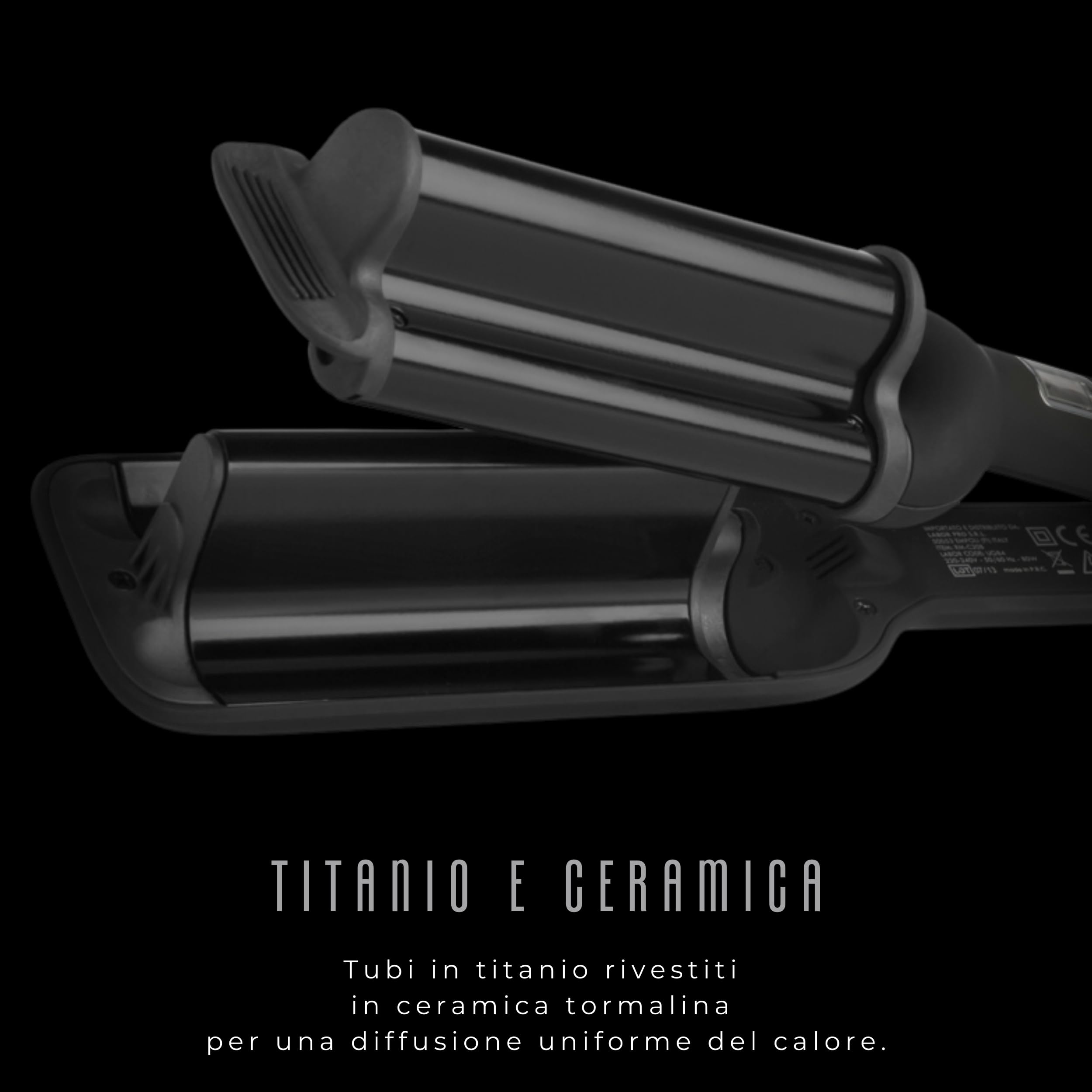Upgrade - Piastra Onda per Capelli Newave - Big - Piastra Capelli Professionale a Tripla Onda - Per Onde Larghe Definite e di Lunga Durata - Per Beach Waves d'Impatto in un Attimo