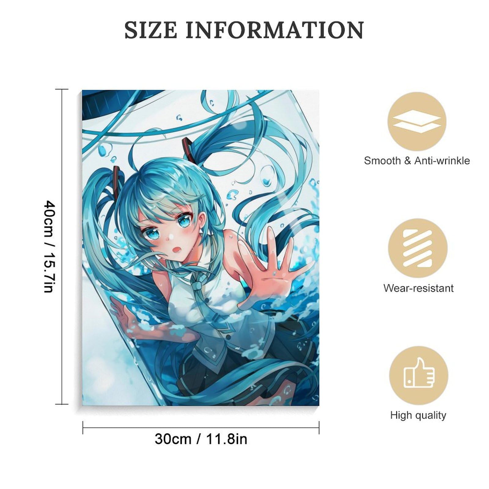 Amazon.co.jp: アートパネル 初音ミク 装飾画 30x40cm モダン ポスター