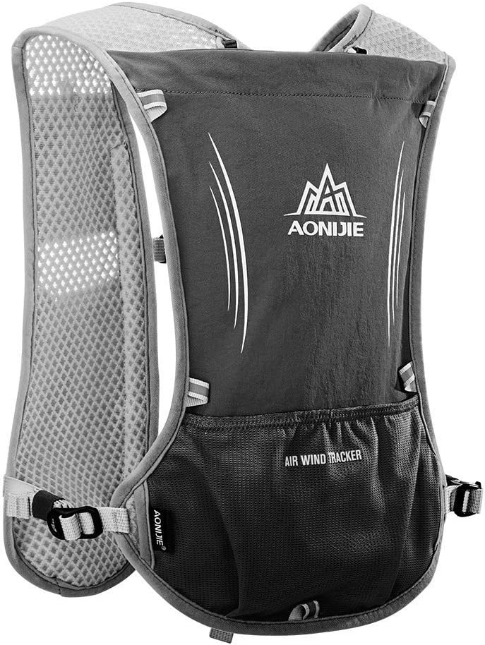 AONIJIE Ultra Running Vest Lightweight Running Hydration Backpack For Runners Reflective Race Vest Trail Run Pack 5L