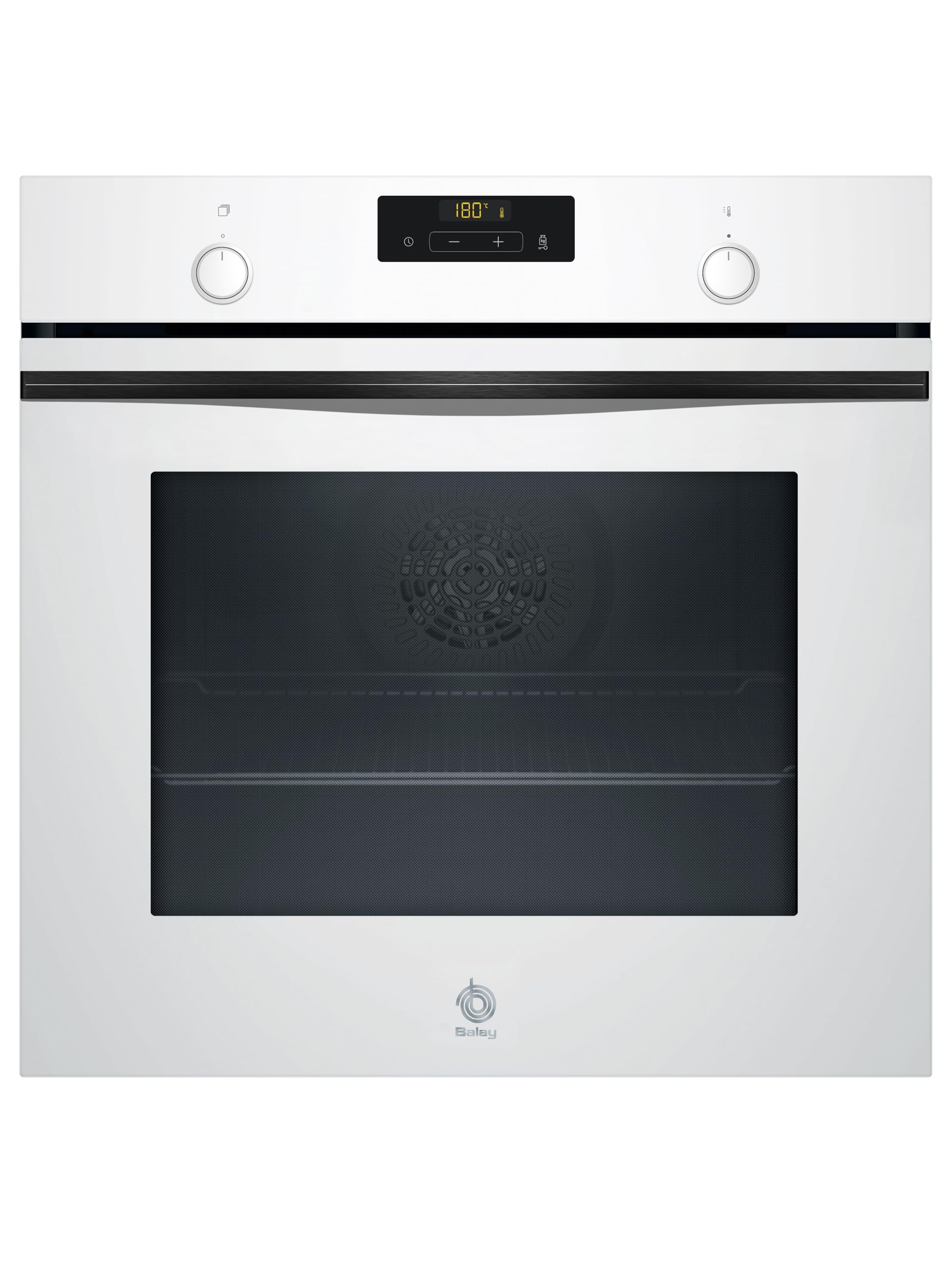 Balay - Horno multifunción con función vapor, 60 cm, Pirólisis y Aqualisis, Control Comfort, 10 recetas, RaÃles Flex, Cristal Blanco, 3HA5749B3