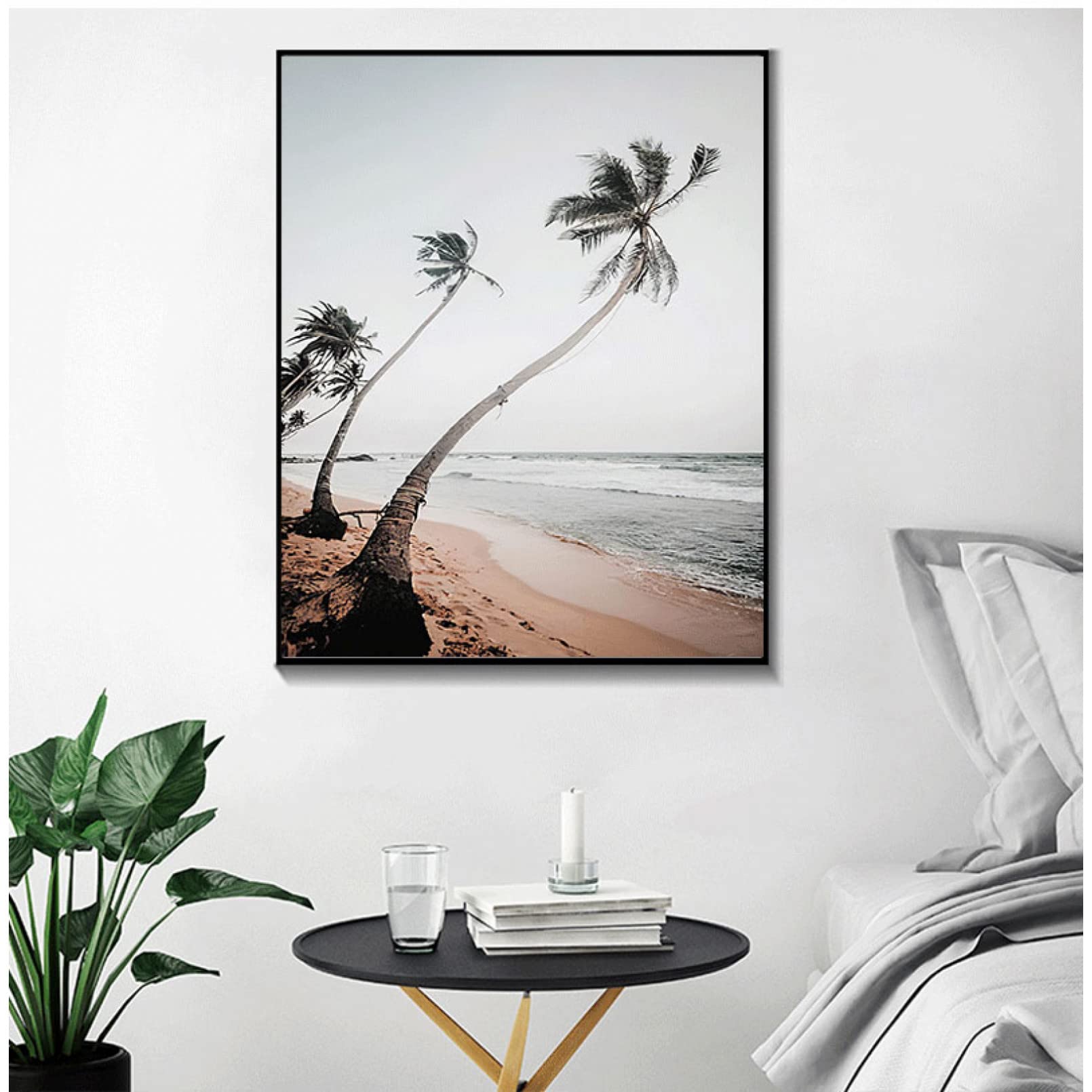 Lienzos para pintar con paisajes desérticos de estilo nórdico abstractos