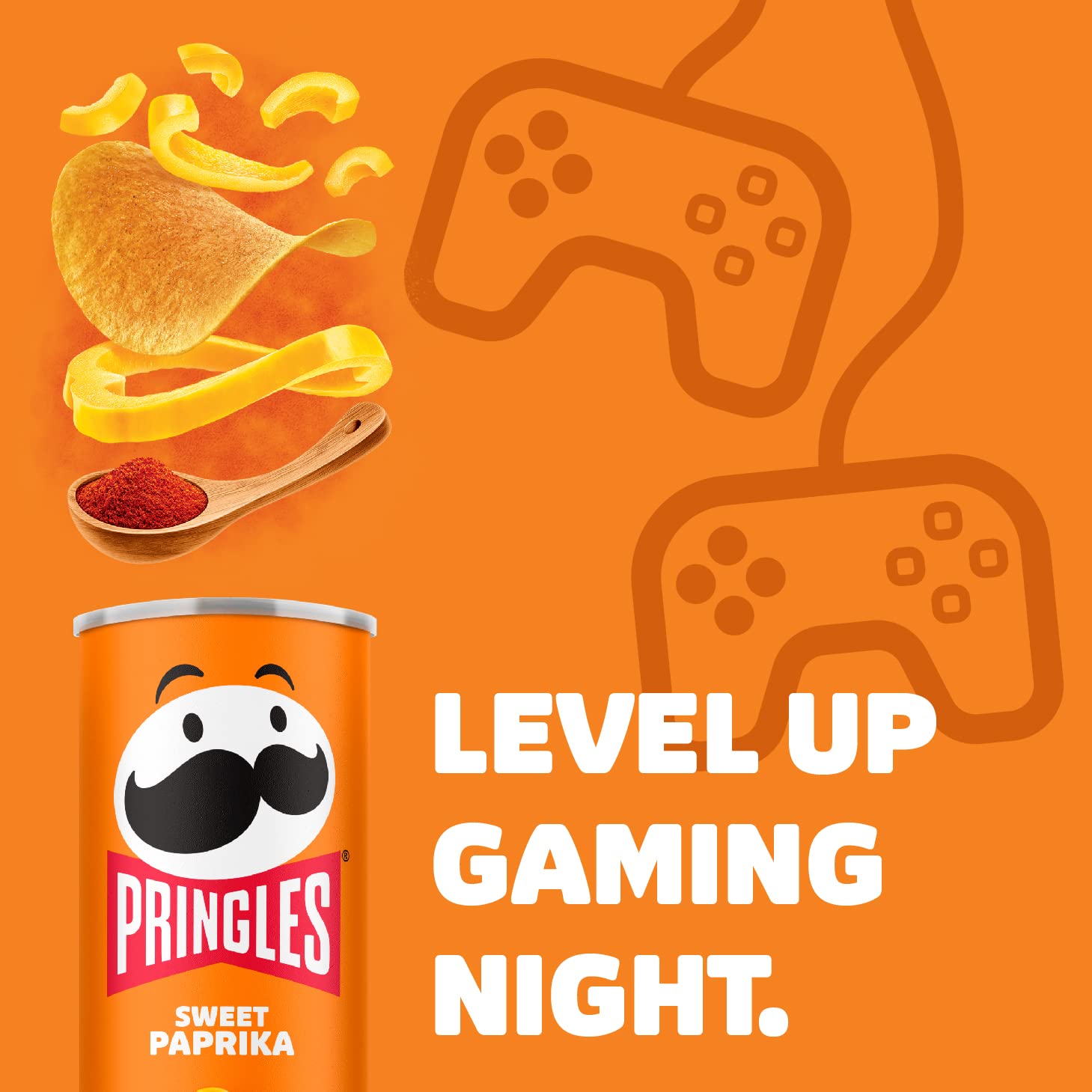 Pringles Sweet Paprika | Paprika Chips | 19er Vorratspackung (19 x 200g)