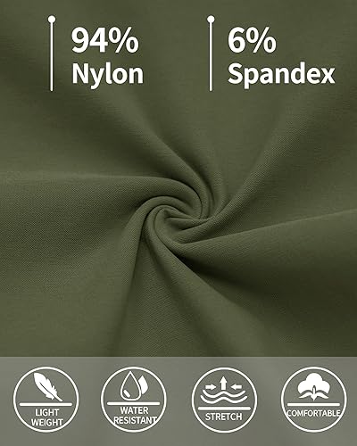 Miniatura 6 de MAGCOMSEN Pantalones capri de senderismo para mujer, ligeros, elásticos, resistentes al agua, con 5 bolsillos para exteriores