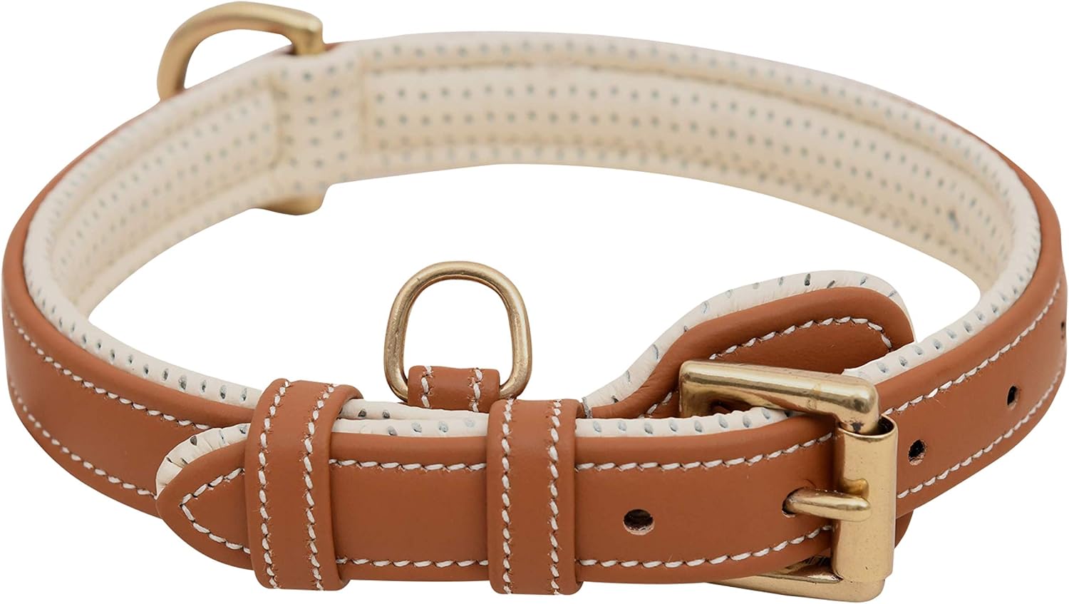 PawFurEver Faux Leather Dog Collar for Dogs | Padded & Elegant Design | Heavy Duty | Keeps Your Dog Comfortable (for Small, Medium,…