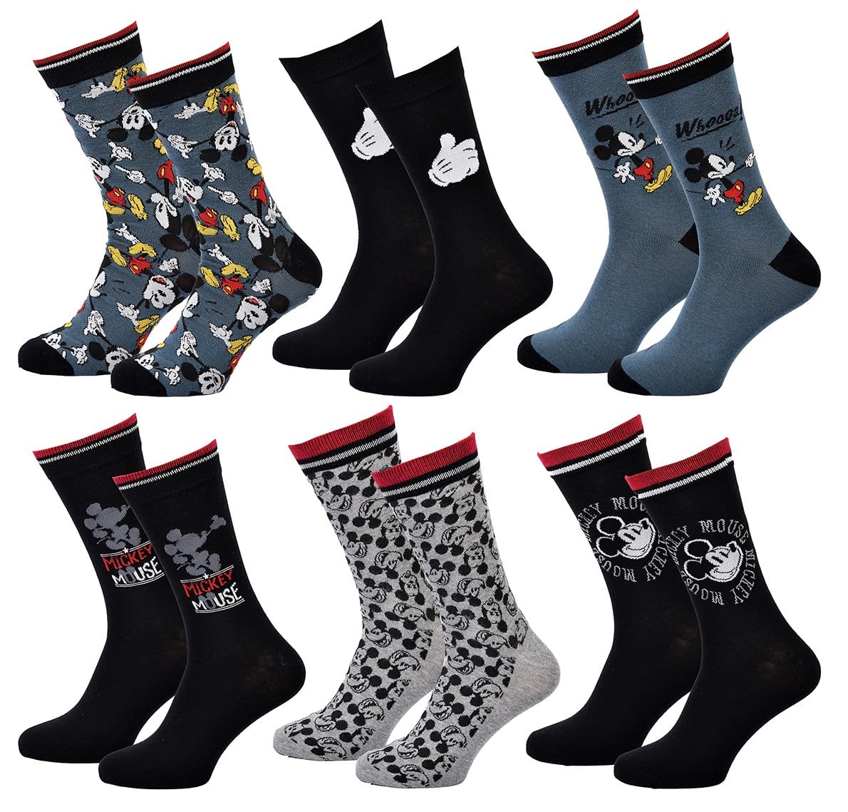 Socks Pack Man DISNEY MICKEY MOUSE, 43-46
