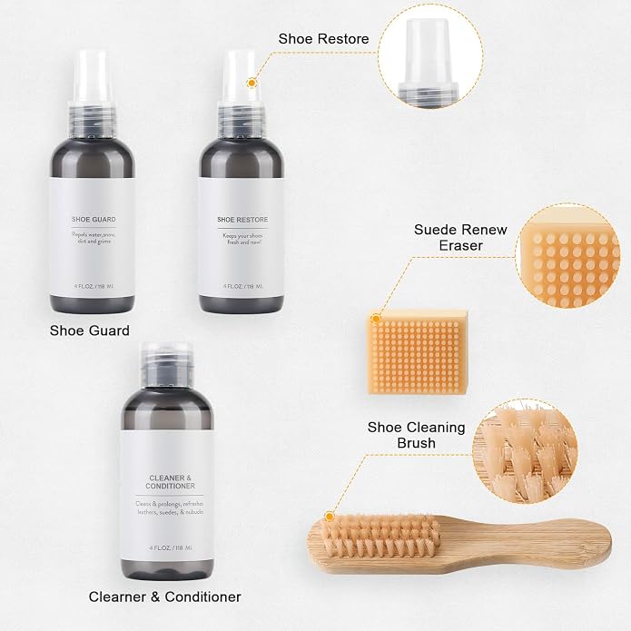 Kit para limpiar y proteger calzado de gamuza y nobuk miniatura 2