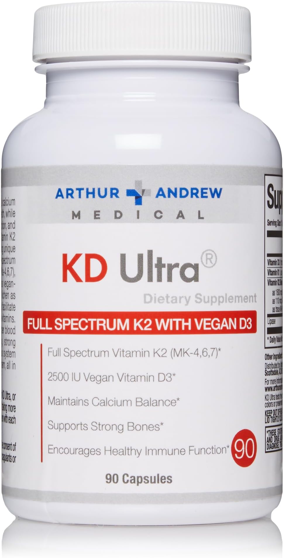 Arthur Andrew MedicalKD Ultra, Immunity, Heart and Bone Health, 90 Capsules