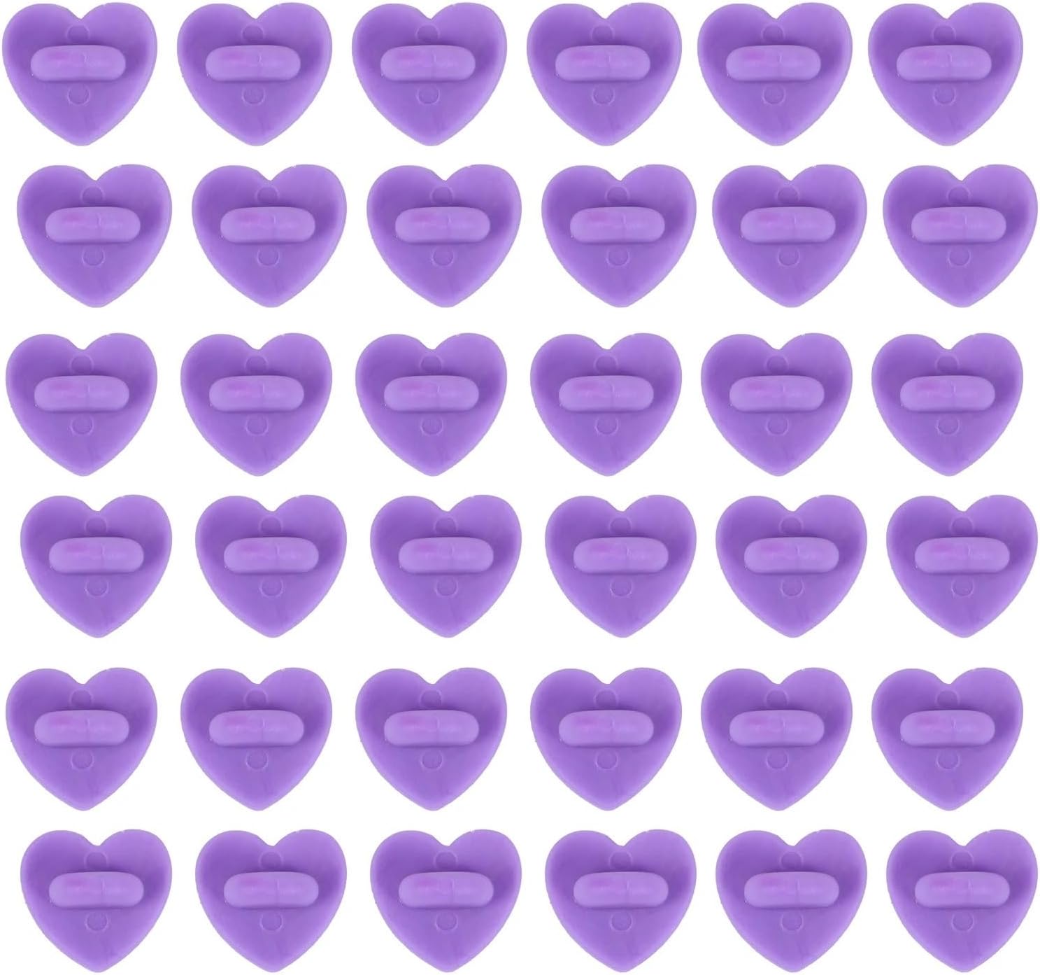 Pin Backings 300PCS Heart Shaped Rubber Pin Backs Jewelry Holder Brooch Badges Clasp Base Breastpin DIY Craft Project Accessories