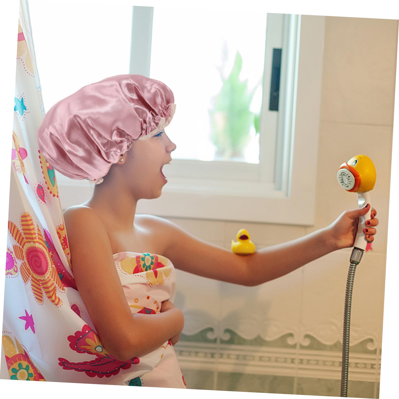 DOITOOL 12piezas Gorros De Impermeables De Doble Capa Gorro Para Baño Spa y De Cabello Material Resistente y Para Mujeres