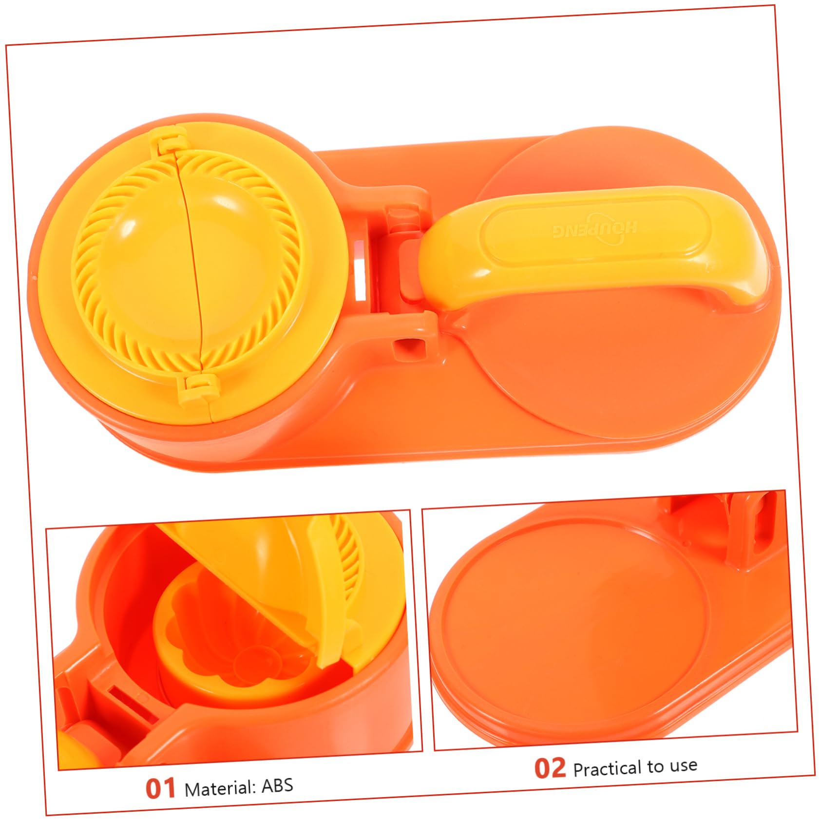 Cabilock Ergonomic Handle Dumpling Skin Wrapper Press Dough Dumpling Skin Maker for Kitchen Practical Dumpling Making Tool