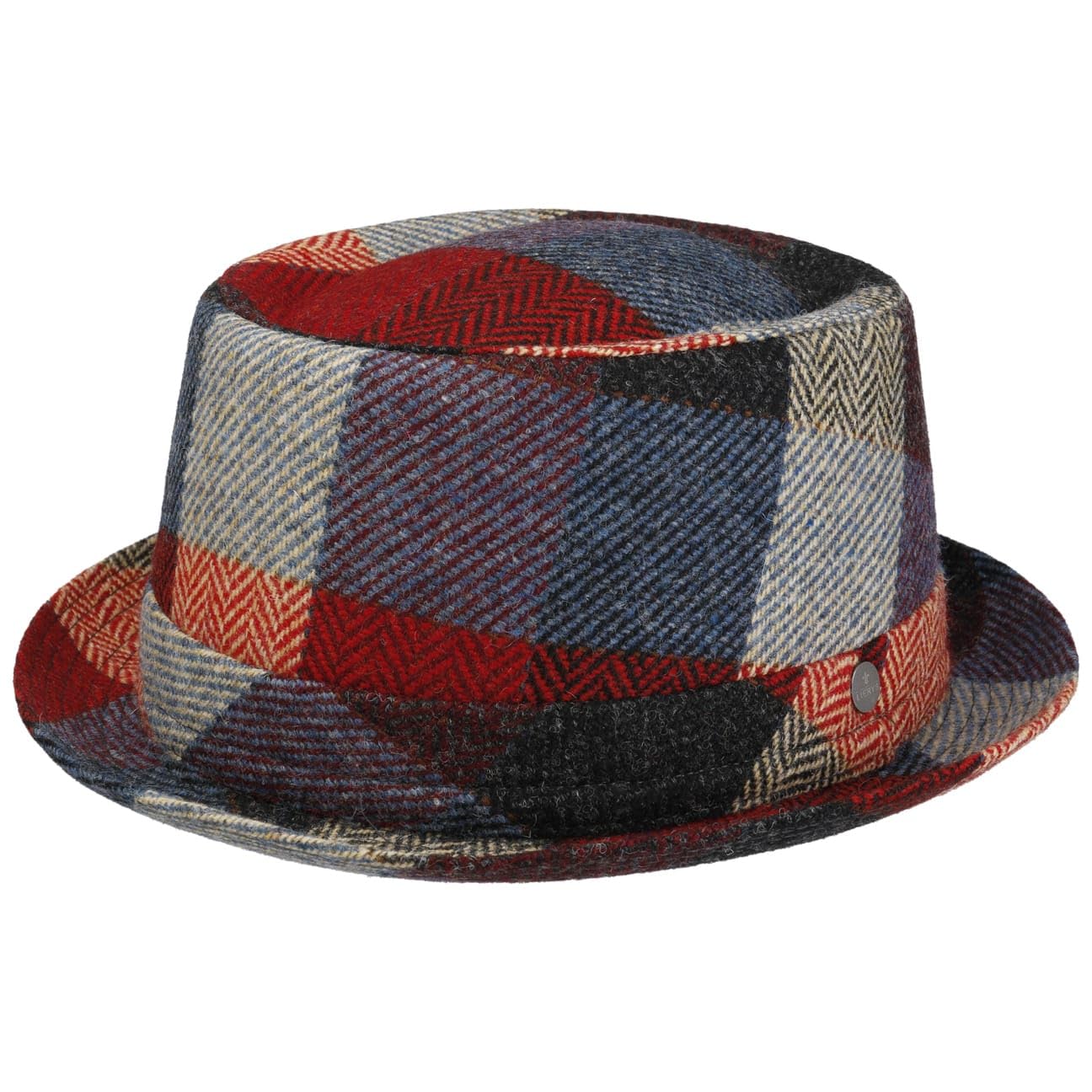 Lierys Chapeau Lindsburgh Colour Pork Pie Homme - Made in Italy Porkpie avec Doublure Hiver Automne-Hiver