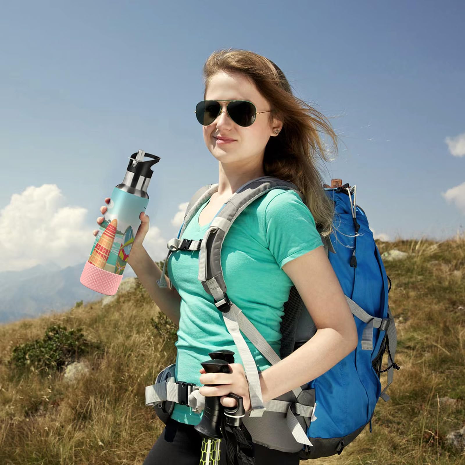 Stivale protettivo in silicone per bottiglia d'acqua Stanley da