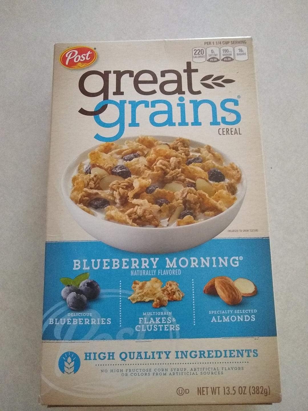 Post Great Grains Blueberry Morning Cereal, 13.5 Oz. Box (2