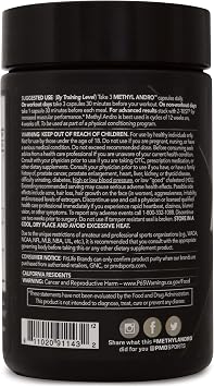 PMD Sports Methyl Andro with DHEA - Testosterone Booster for Men and Women - Supports Muscle Growth & Strength for Weightlifting & Workout Performance - Dietary Supplements (90 Vegetarian Capsules)