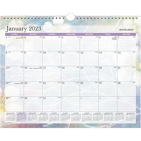 2023 Wall Calendar, 15"x 12" at A Glance Monthly wall