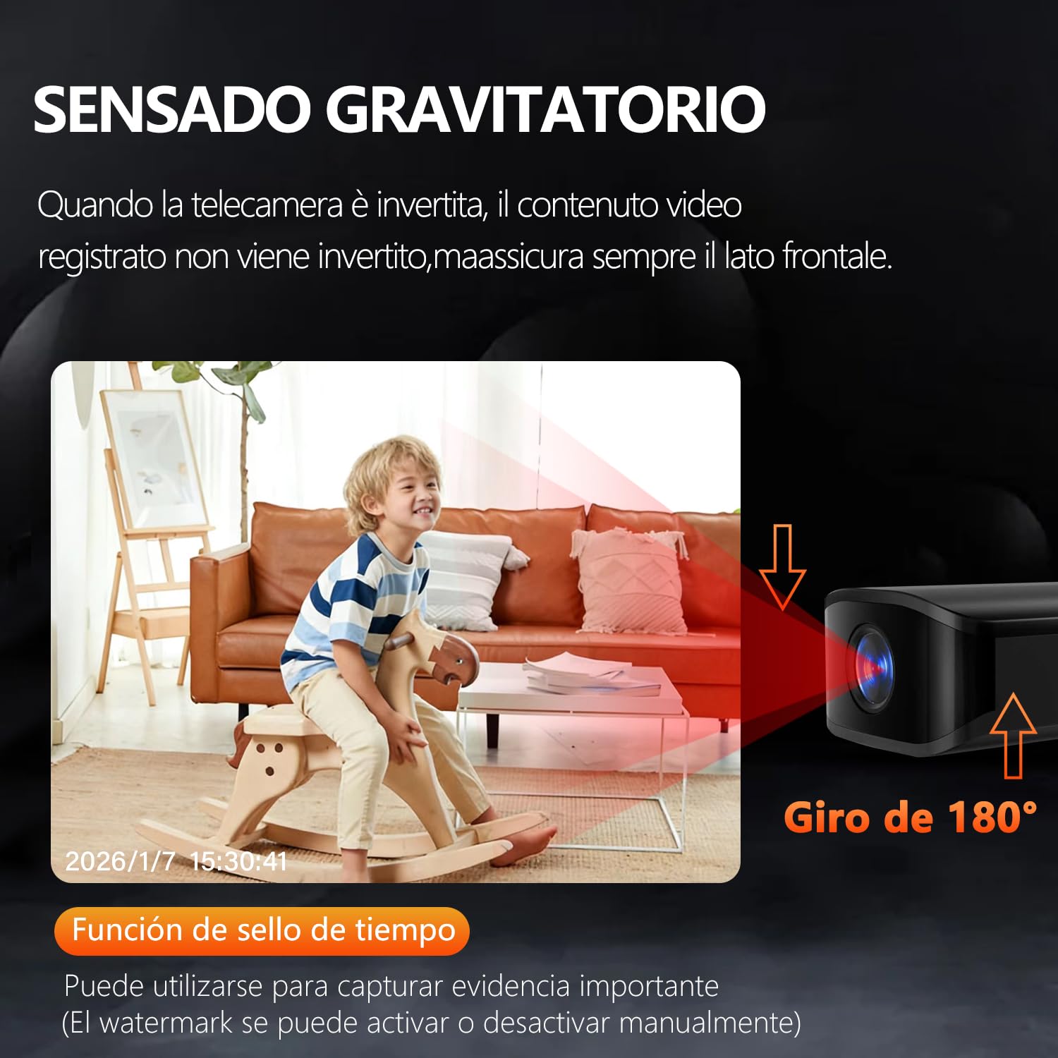 Mini Cámara Espía Camara - 1080P Oculta Cámara - Micro Cámara vigilancia - detección Movimiento, Sensor de Gravedad, visión Nocturna, Grabación cíclica, sin función WiFi