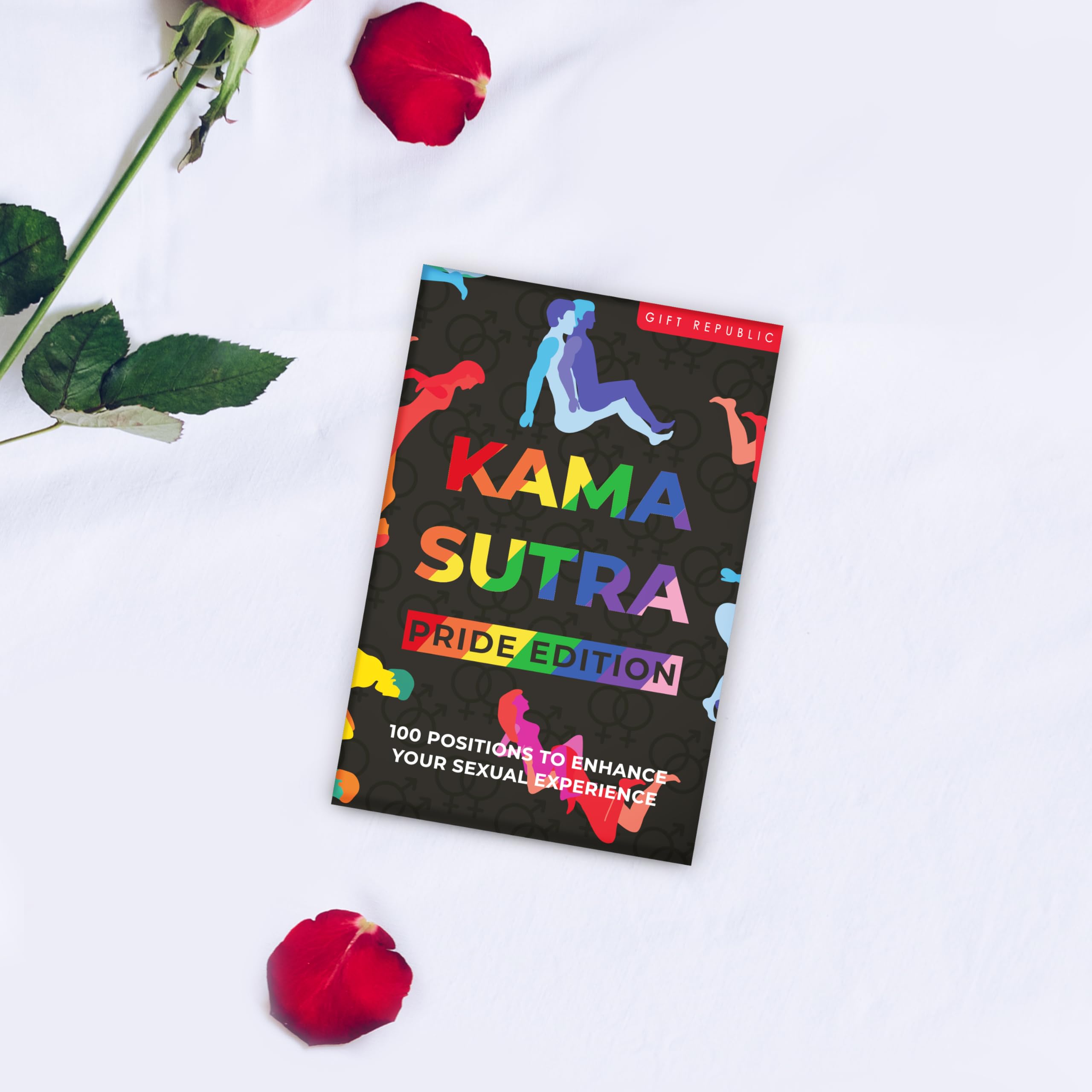 Kama Sutra Cards – Pride Edition | 100 Illustrated Positions for Same-Sex Couples | Romantic Gift for Couples