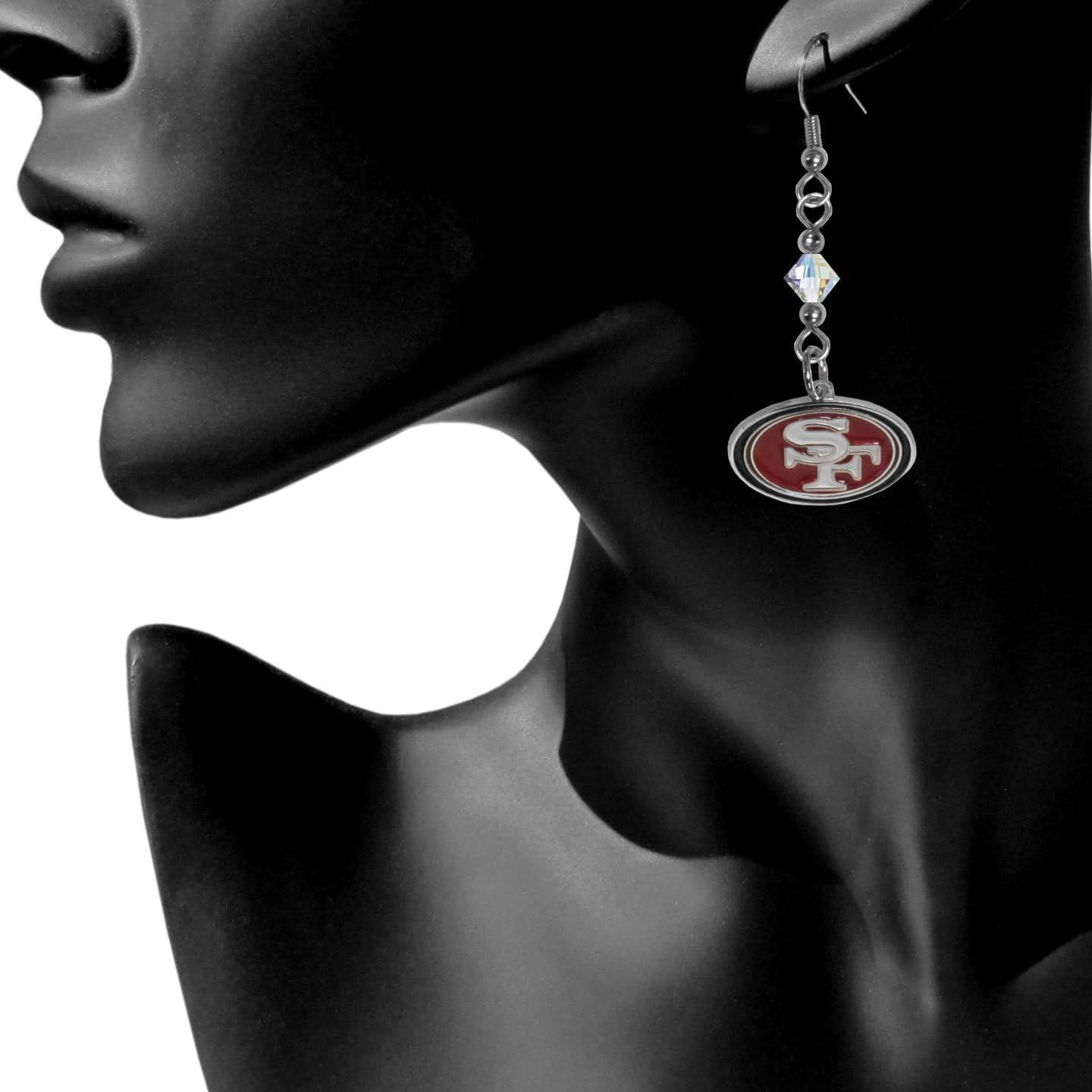 NFL Crystal Dangle Earrings - Image 2
