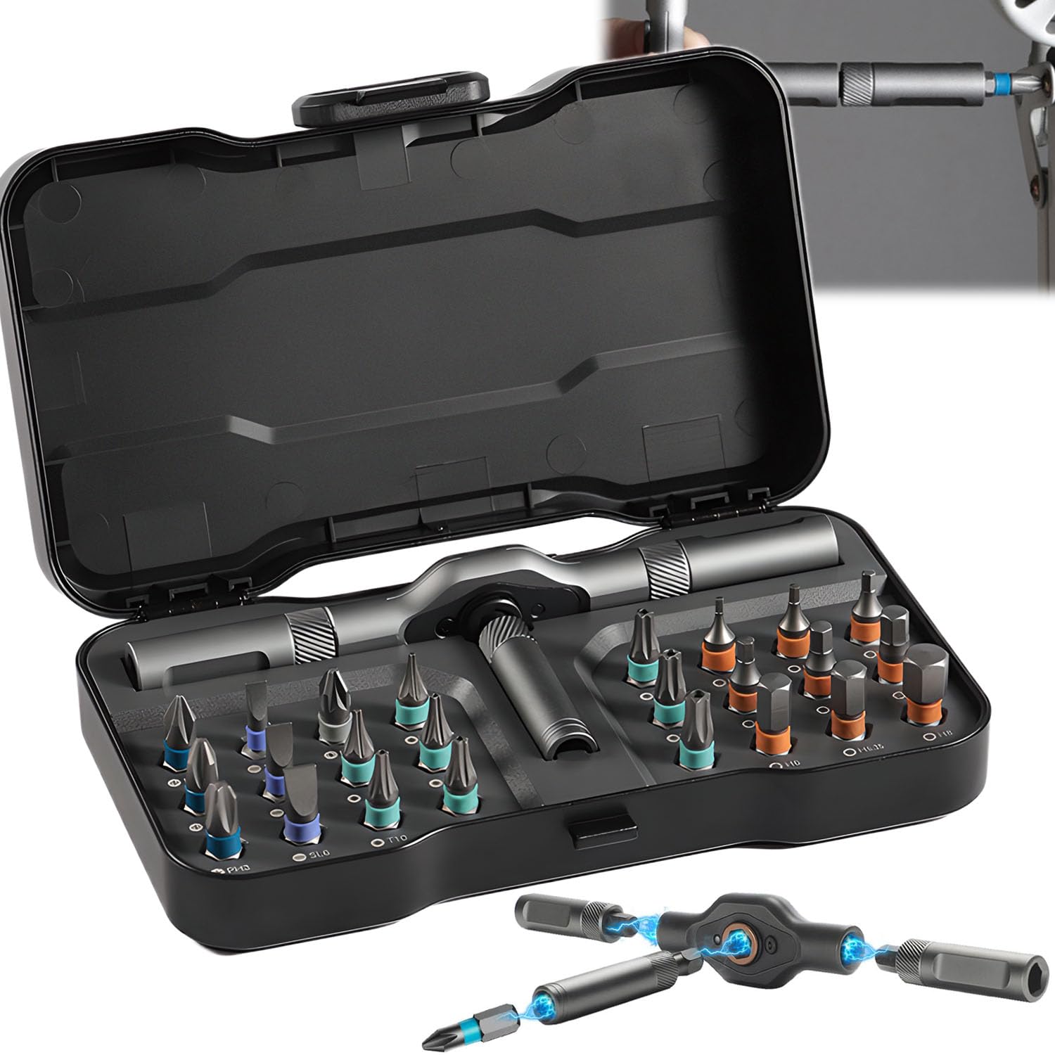 Diy Screwdriver 24 In 1 Upgrade 24 In 1 Multi Bit Magnetic Screwdriver Set Magnetic Screw Driver Set
