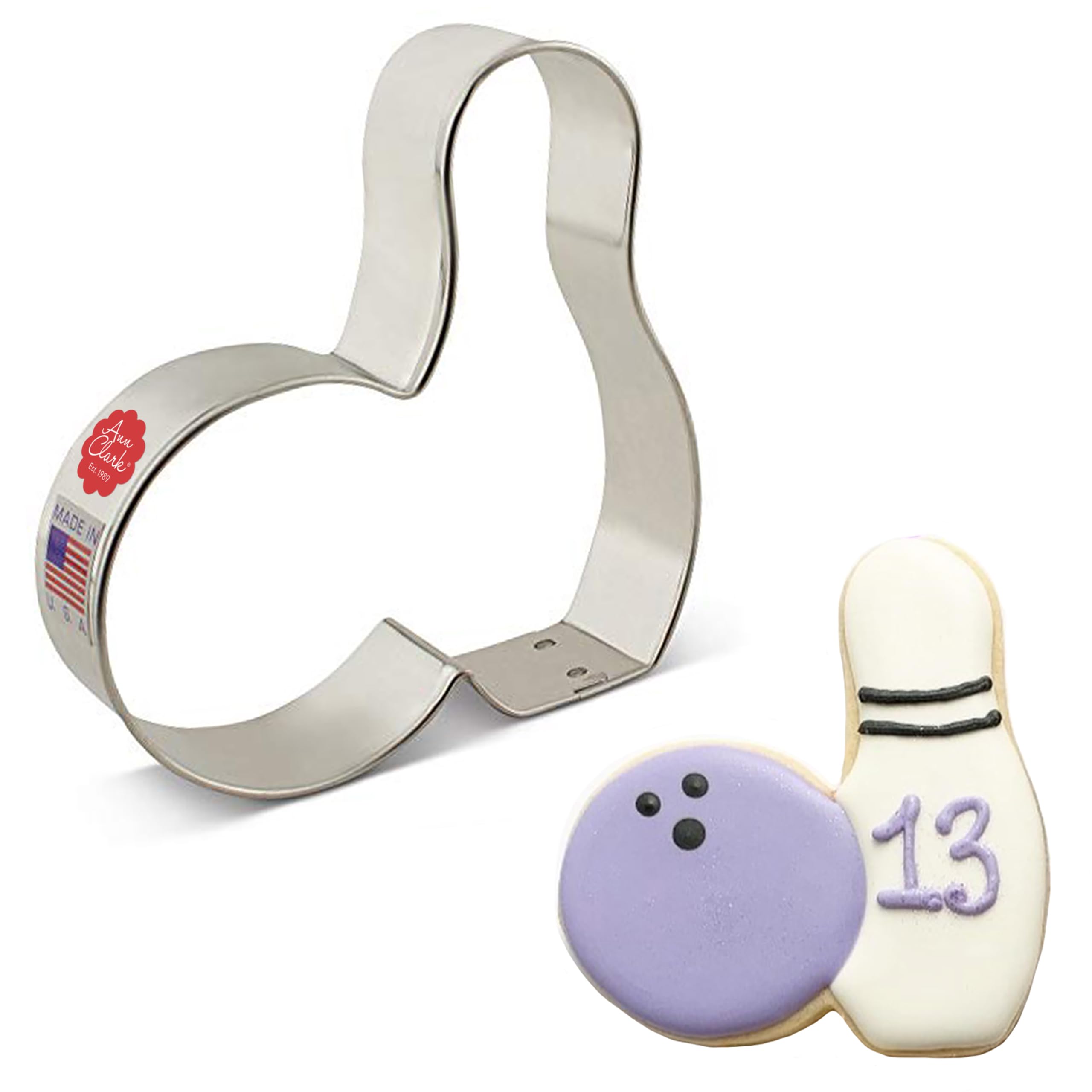 Ann Clark Cookie Cutters Bowling Pin Cookie Cutter, 8.89 cm