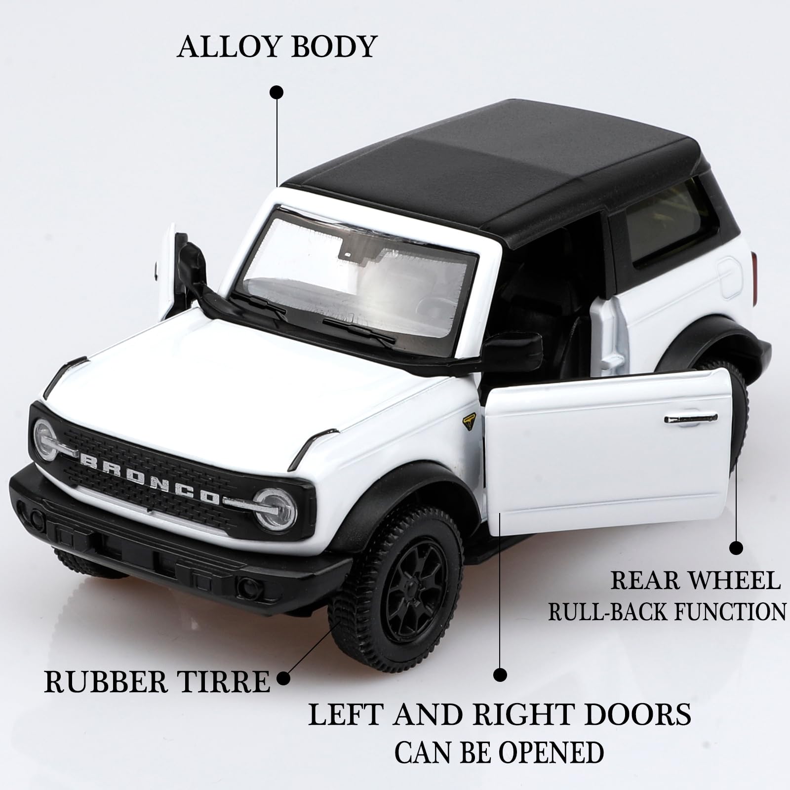 Ford Bronco toy car quality details close up
