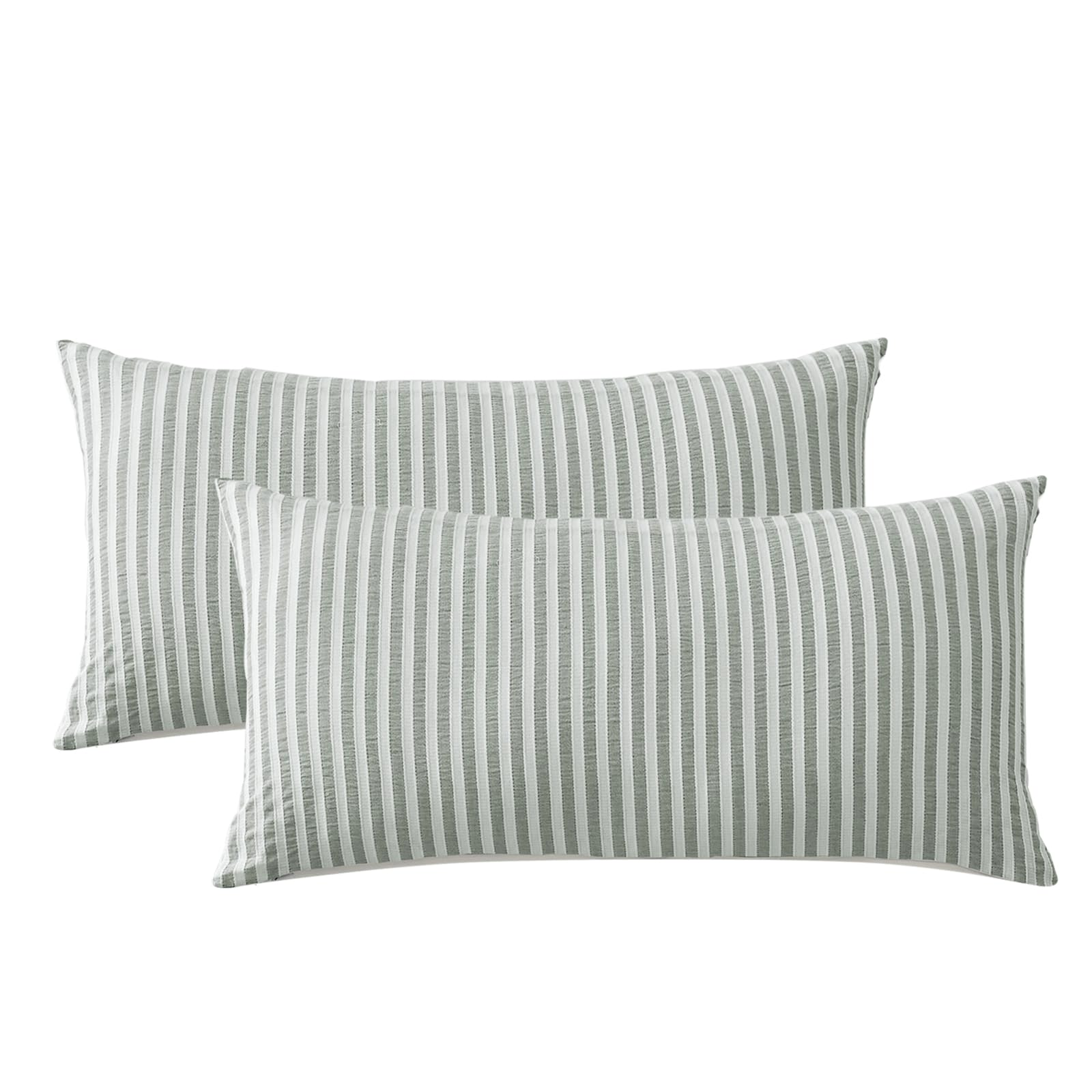 SOULFUL Gestreift Jacquard Gewaschene Baumwolle Bettwäsche Set