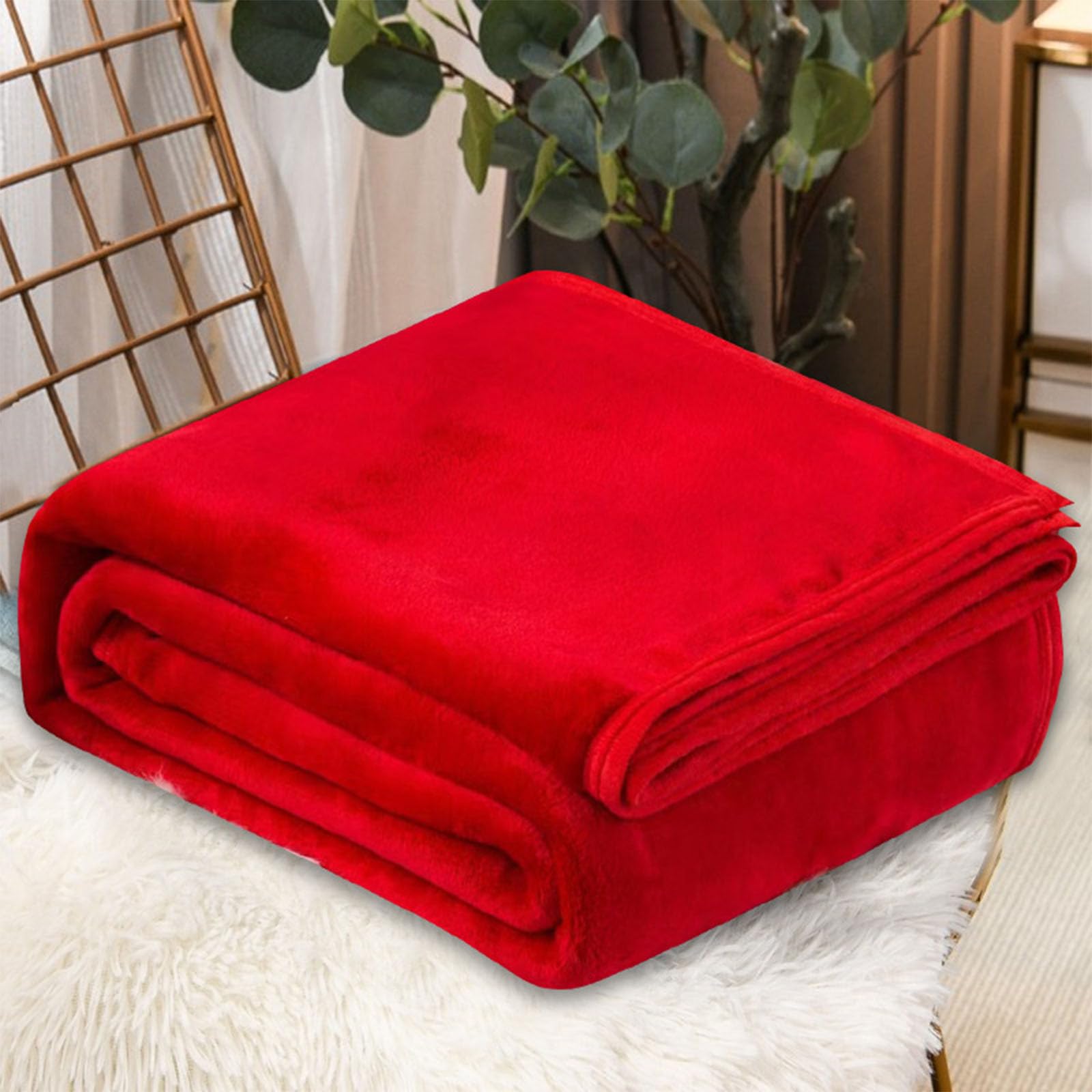 Mobeur Fleece Plush Throw Blanket, Super Soft Fuzzy Cozy Flannel Blanket for Bed Couch Sofa Lightweight Comfy Air Conditioning Blanket Microfiber Blankets
