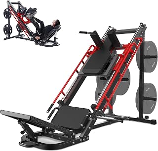 GarveeLife Leg Press Hack Squat Machine, 2 in 1 Leg Press Machine for Home Gym with Linear Bearing, Specialty Hack Squat Machine with Calf Block for Full Lower Body Workout