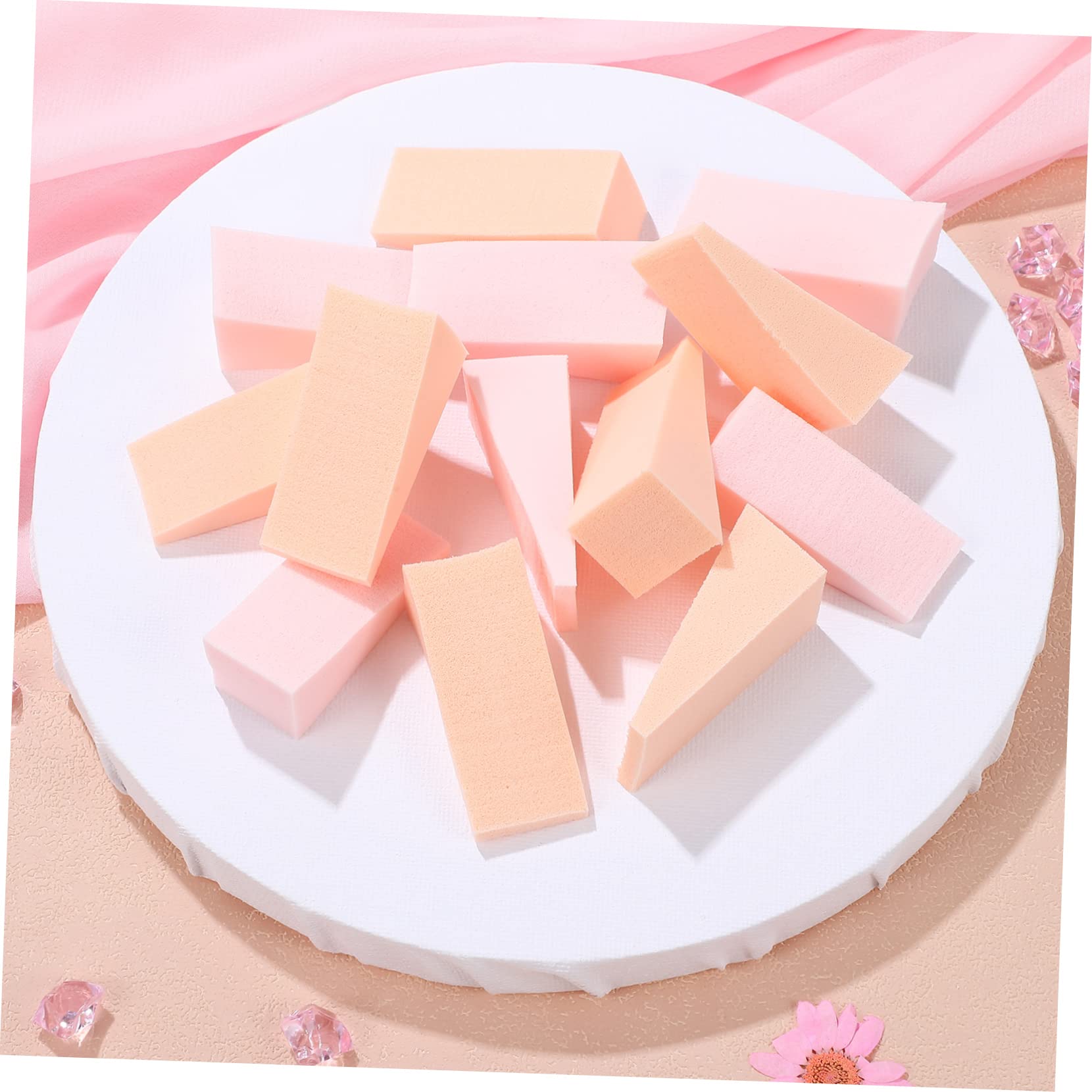 Beavorty 288piezas Esponjas De Maquillaje De Esponjas Triangulares Para Base Líquida Polvo y Crema Aplicadores Suaves y Amigables La Piel Para Cosméticos y Manicura