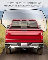 Vista 5 de Espejo lateral del pasajero para Chevrolet Silverado GMC Sierra 1500 2500 HD 3500 HD 2014-2019 Espejo retrovisor eléctrico con luz LED de señal