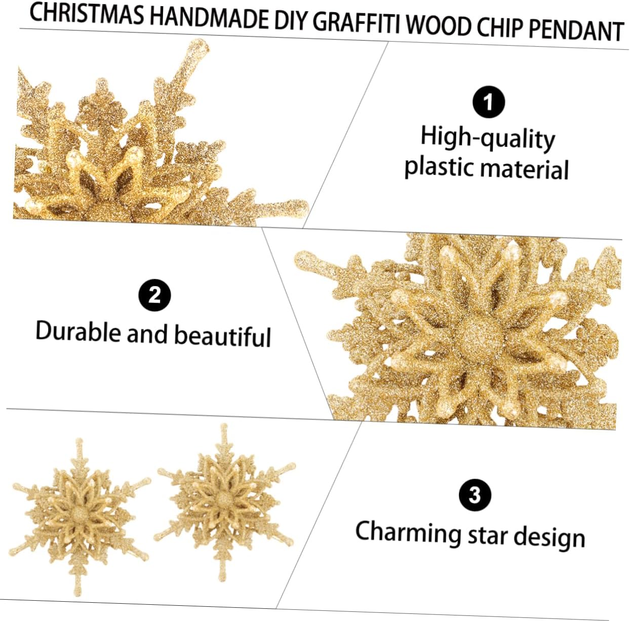 9pcs Exploding Star Hanging Ornament Xmas Tree Decoration for Holiday Parties Easy to Use Christmas Pendant for Family Friends and Home Decor